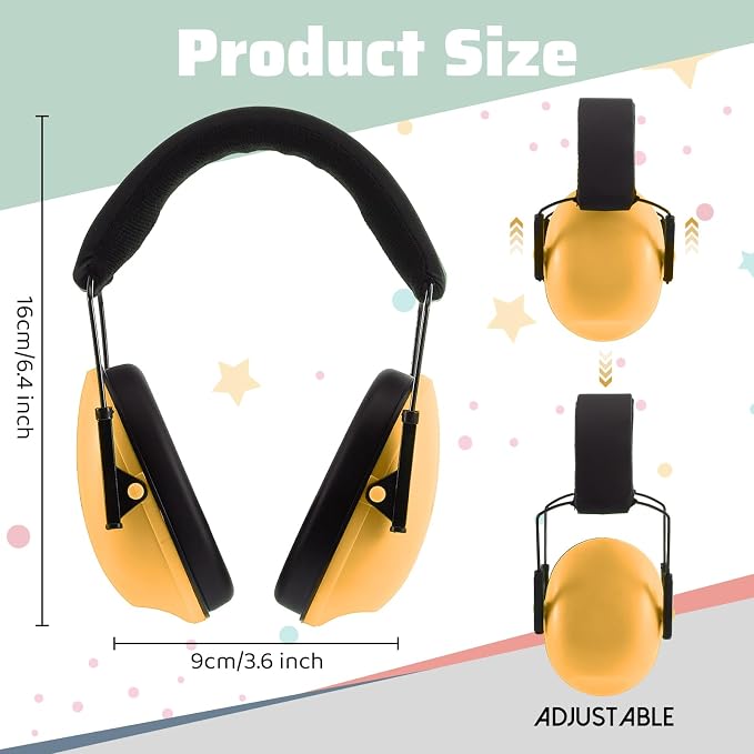 12 Pcs Kids Noise Cancelling Headphones Ear Muffs Boho Style | Ear Protection for Kids Adults 27dB Noise Reduction Hearing Earmuff for Autism Sensory Relief Concerts Fireworks Studying - Image 4