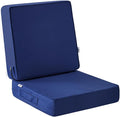 IPYNBAP Outdoor Cushions, Outdoor Chair Cushions 24x24x4 Inch, Cushions for Outdoor Furniture with Removable Cover, Waterproof & Fade Resistant Outdoor Seat Cushions for Patio, Lawn, Navy Blue by IPYNBAP
