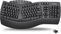 Perixx Periboard-612B Wireless Ergonomic Split Keyboard with Dual Mode 2.4G and Bluetooth Feature, Compatible with Windows 11 and Mac OS X System, Black, US English Layout by PerixxComputerGmbH