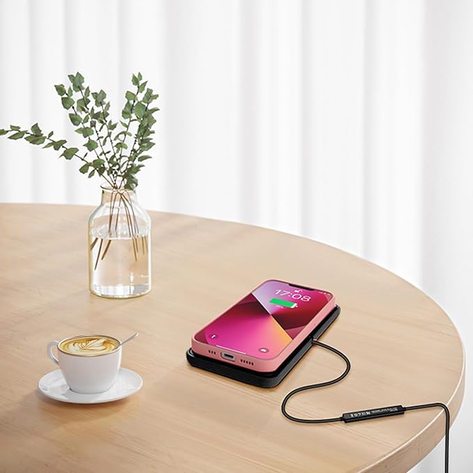 Wireless Charger Car Charging pad,SANMIDO Fast Wireless Phone Charger Cell Phone Non Slip Cordless Charging mat Compatible with iPhone 11/12/12/14/15 Galaxy S21/S22/S23/24 NOTE10 (C1P) - Image 9