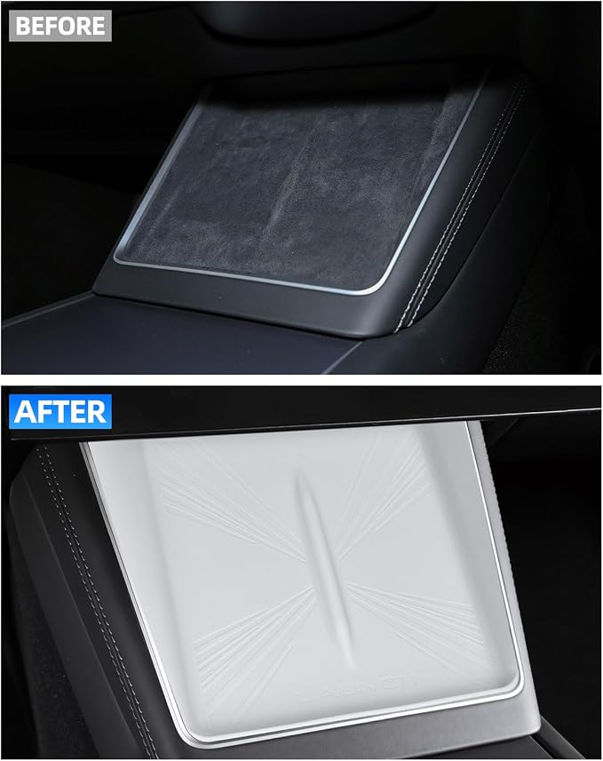 Center Control Wireless Charging Mat, Charger Pad for Tesla Model Y Juniper | White wireless charging silicone pad,center console wireless charger pad 2025 2026 - Image 7