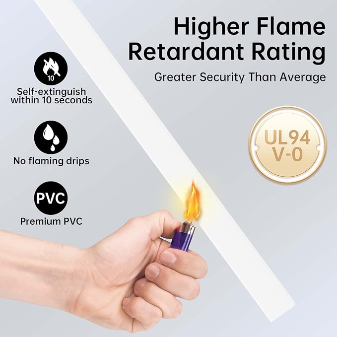 Delamu Cord Hider, 471in Total Cord Covers for Wires on Wall, Paintable Cable Cover for Wall Mounted TV, Easy Install Cable Raceways to Hide 1-2 Cords, 30 Pack, Each 15.7"L x 0.59"W x 0.40"H, White - Image 6