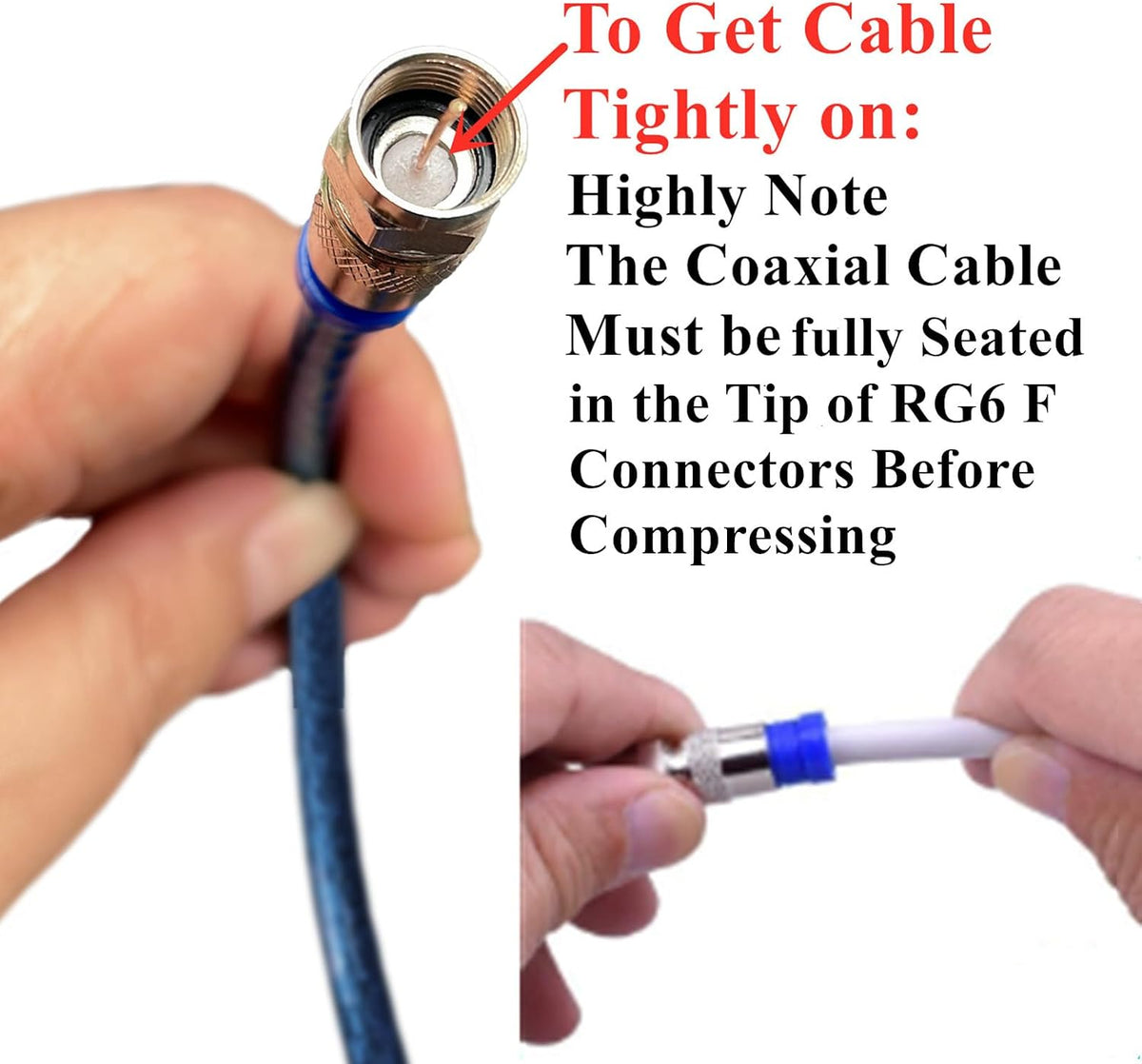 Gaobige Coax Cable Crimper Tool Kit, rg6 rg59 Coaxial Compression Tool - Image 5