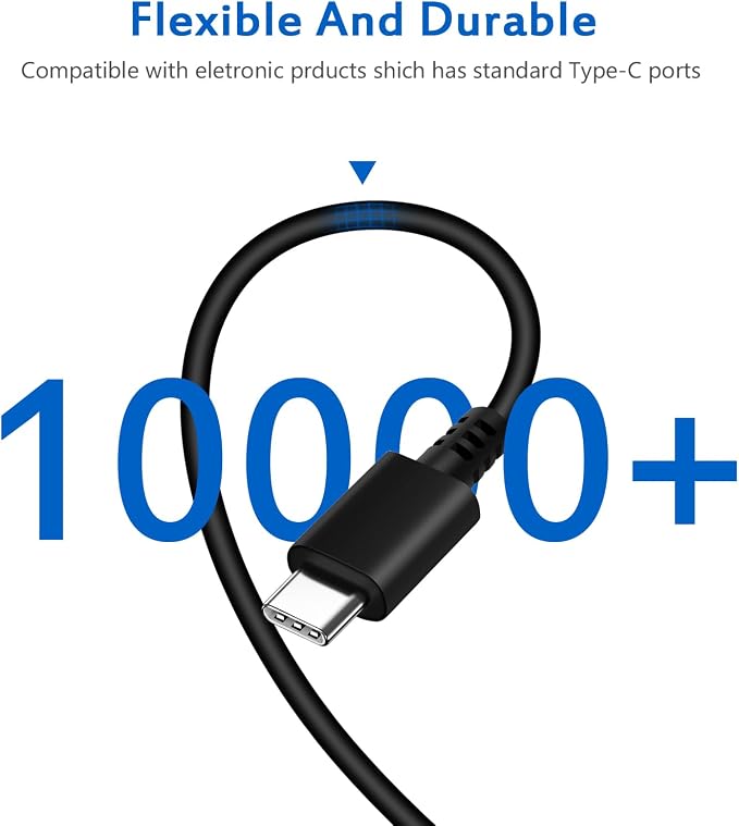 USB C Laptop Charger Chromebook Charger Compatible with HP Power Adapter | For HP, Lenovo, Dell, Acer, Asus, Samsung, Google Type C 45W Universal Power Adapter - Image 2