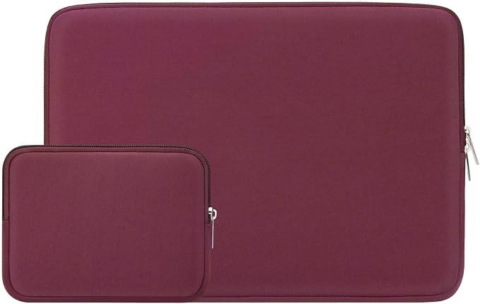 RAINYEAR 16 Inch Laptop Sleeve Soft Case with Accessories Pouch, Red | Protective Case Padded Carrying Cover Computer Bag for 16 Inch MacBook Pro M1 M2 M3 M4 M5 Pro/Max A3403 A3186 A3428 A3429 by RAINYEARmakelifeeasier