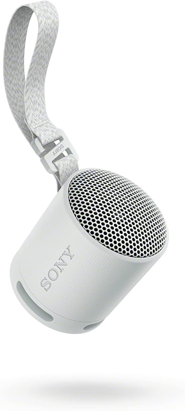 Sony SRS-XB100 Wireless Bluetooth Portable Lightweight Speaker, Light Gray | 16 Hr Battery, Super-Compact Travel Speaker, IP67 Waterproof & Dustproof Shower Speaker, Versatile Strap, Hands-free Calling - Image 9