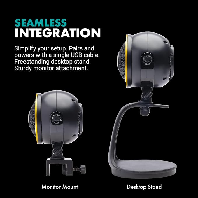 Movo WebMic HD Pro All-in-One Webcam with Microphone and Ring Light- 1080p HD Camera, Pro Cardioid Condenser Microphone, LED Ring Light -HD Webcam for Streaming, Video Conferencing, Recording, Gaming - Image 7