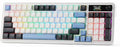 Redragon K719 PRO Wireless 95-Key Gasket Gaming Keyboard, TFT Screen & Knob | Easy-Control LED Info Display, 0-Delay Tri-Mode, Cushioned 5-Layer Noise Dampening for Creamy Thocky Sound, Practical 95 keys by REDRAGON