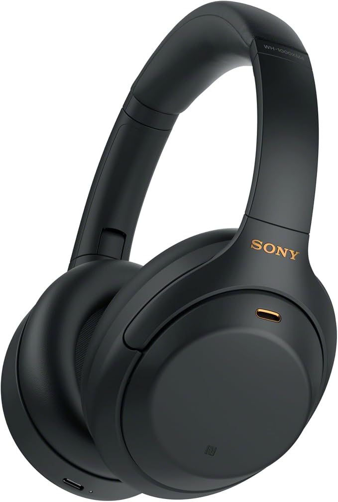 Sony WH-1000XM4 Wireless Premium Noise Canceling Overhead Headphones with Mic for Phone-Call and Alexa Voice Control, Black WH1000XM4 by Unknown