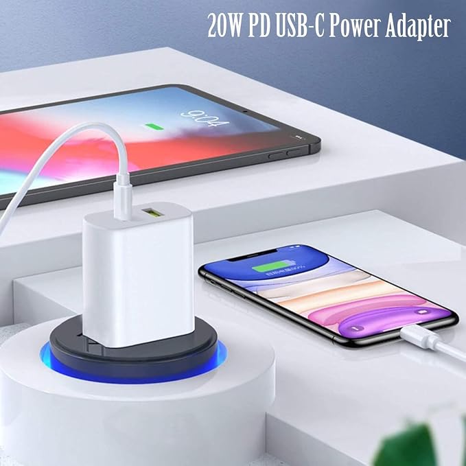 4 Pack USB C Charger Block, Dual Port Type C Wall Charger Fast Charging | 20W Power Adapter Cube for iPhone 14/14 Pro/14 Pro Max/14 Plus/13/12/11, XS/XR/X, iPad, Samsung, More - Image 2