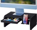 Bostitch Konnect Adjustable Monitor Riser with Drawer & Cell Phone Holder, Laptop Stand for Desk, 4 Height Levels, Cable Management & Rubber Feet by BostitchOfficeProducts