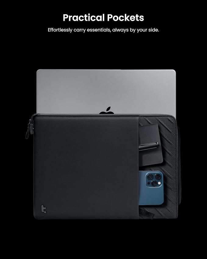 tomtoc Slim Laptop Sleeve for 15-inch MacBook Air M5/A3448 2026, M4/A3241 | M3/A3114, M2/A2491, Water-Resistant Laptop Case Bag for 15-inch Surface Laptop 7th(Copilot+ PC)/6/5/4, Minimalist Design - Image 5