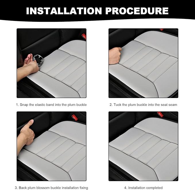 Car Seat Cushion, 1.2" Thick Comfort Memory Foam Auto Seat Pad with Non Slip Bottom, Breathable Driver Seats Pillow Pressure Relief Chair Cushion for Vehicle Office Home (Orange) - Image 6