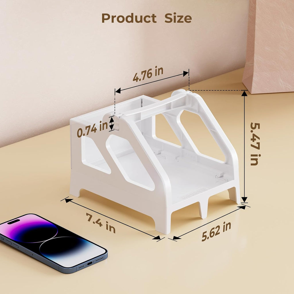 MUNBYN Label Holder for Rolls and Fan-Fold Labels, White - Image 5