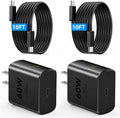 60W Super Fast Charger USB C, Type C Charger Fast Charging Android Phone Charger Block with 10FT USB C Chargers Fast Charging Cable Cord for Samsung Galaxy S26 Ultra/S26+/S26/S25Ultra/S25/S24-Black by Duloch