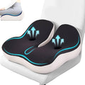 Seat Cushion, Memory Foam for Sit Bone and Back Pain Relief | Dual-Hole Ventilation, Coccyx,Sciatica and Tailbone Hip Relief ,Posture Support ,Office Chair and Car Seat,Home Use by OVRST