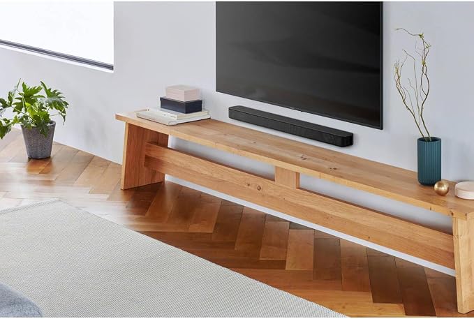Sony S100F 2.0ch Soundbar with Bass Reflex Speaker, Integrated Tweeter and Bluetooth, (HTS100F), easy setup, compact, home office use with clear sound black | Bass Reflex Speaker, Integrated Tweeter, Clear Sound, Easy HDMI ARC setup, S-Force Front Surr... - Image 5