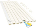 Yecaye Cord Covers for Wires on Wall, 113in, W0.95in H0.55in, Beige | TV Cord Hider, Medium Cord Organizer for 2-3 Wires, Cable Management Kit, Easy Install by Yecaye