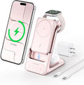 RORRY AuraDock Charging Station for Apple,5000mAh Detachable Power Bank | 3 in 1 for Magsafe Charger, 20W PD Wireless Magnetic Charging Station for iPhone, Apple Watch, AirPods by RORRY