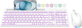 Wireless Keyboard and Mouse Combo, 7 Backlit Effects, Light Up Letters, Rechargeable, Phone Holder, 6 Button Mouse, Ergonomic Tilt Angle, 2.4GHz Silent USB Keyboard Mouse for Laptop, PC by EDJO