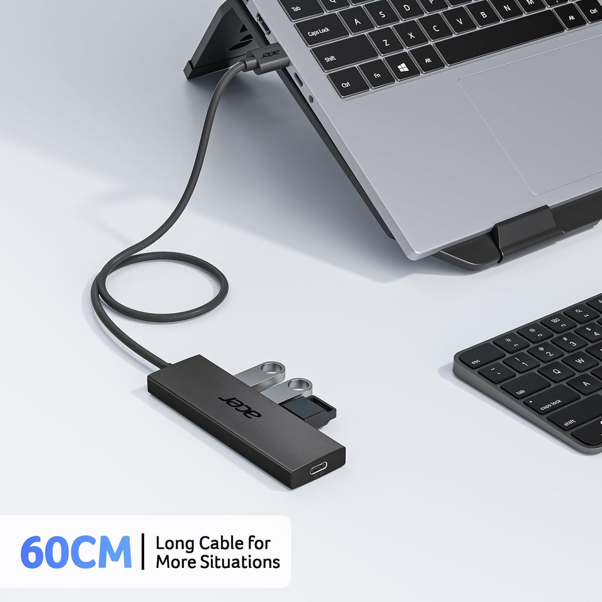 Acer USB Hub 4 Ports, Multiple USB 3.0 Hub, USBA Splitter for Laptop/PC 2FT - Image 6