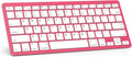 OMOTON Ultra-Slim Bluetooth Keyboard for iPad,iPad Pro/Air/Mini,iPhone | Stable Wireless iOS Keyboard with 12 Multimedia Keys, Portable Size for Office, Business, Travel, School, Red by OMOTON