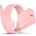 Apple Watch Charger Fast Charging, USB C Magnetic iWatch Fast Charging Cable Cord 6ft and iPhone Type C Wall Charger Block Plug for Apple Watch Series Ultra 2/Series 11/10/9/8/7/SE/6/5/4/3/2-Pink by CSXZCOON