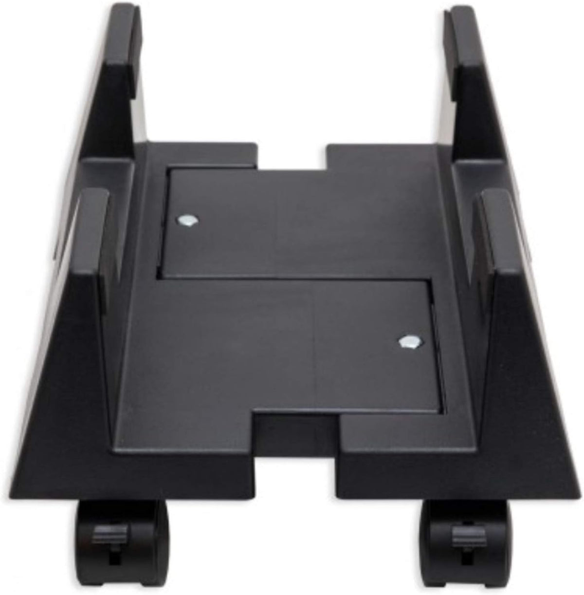 Mobile Desktop Tower Computer Floor Stand Rolling Caster Wheels with Support Walls and Adjustable Width from 6" to 10" by Syba