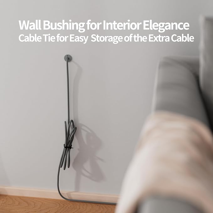Starlink Cable Routing Kit Wall Pass Through Grommet Mounting Kit 3/4" and 5/16" Drill Bit, Wire Clips & Cable Ties for Starlink Gen 2/3 Dish & Mini Ethernet Installation - Image 5