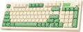 wegear Pastel Wireless Keyboard, Computer Gaming Keyboard -Green | with Media Knob, Tri-Mode Bluetooth/2.4GHz/USB-C Wired, Backlit, 94 Keys, Cute Creamy Keyboard for PC, Mac by wegear