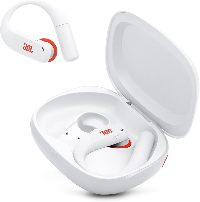 JBL Endurance Peak 4 - Cancelling Sport Earbuds - White | Adaptive Noise Cancelling with Smart Ambient, IP68 water and dust proof, Secure fit with TwistLock design by JBL