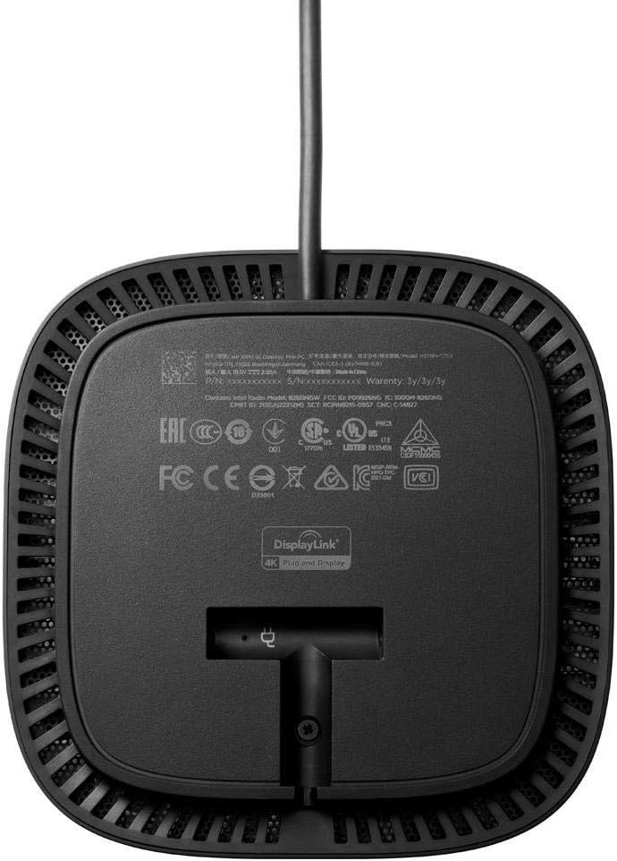 HP USB-C/A Universal Dock G2 - for Notebook - 100 W - USB Type C, Type A - 3 Displays Supported - 6 x Ports - 4 x 3.0 - -C - Network (RJ-45) - HDMI - DisplayPort - Black - Wired - Image 4