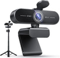 EMEET C60E 4K Webcam with Tripod, Streaming Camera with PDAF Autofocus | Dual Microphones, Auto Light Correction, 73° FOV, Plug & Play USB Webcam for Live Streaming, Gaming & Real-Time Interaction by EMEET
