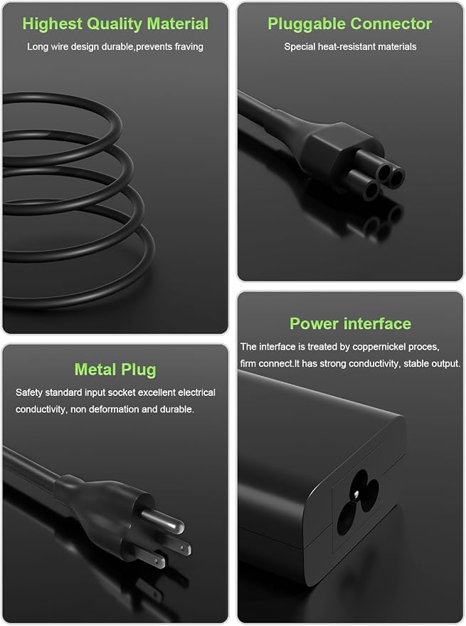 65W USB C Charger Compatible with Dell Pro 13 14 16 Xps 12 13 9315 7390 inspiron-7306 5620 5310 Chromebook 3100 3110 Latitude 5410 5330 5420 5440 5450 7410 7400 Laptop - Image 5