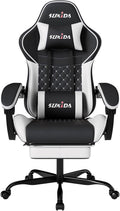 Ergonomic Video Gamer Chairs Gaming Computer Chair Gamer Chairs for Adults Massage Lumbar Support Swivel Height Adjustable Headrest Backrest by SUKIDA