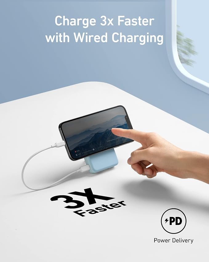 Anker 633 Magnetic Power Bank with Stand, 10,000mAh Portable Charger | Foldable Wireless Charger with 20W USB-C Power Delivery, MagSafe-Compatible for iPhone 16 / 15 / 14 / 13 / 12 Series - Image 5