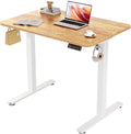 Small Standing Desk, 35"x24" Height Adjustable Sit-Stand for Home Office | Electric Adjustable Standing Desk, Sit to Stand Computer Office Desk with Splice Board, Memory Preset, Lifts 28.7''-46.5" by ERGOMAKER