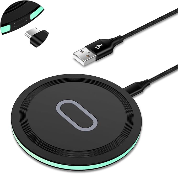 15W Wireless Charger Fast Charging Pad Samsung S26 Wireless Charger Station | for Galaxy S25 FE Edge Plus Ultra S25+ S24 FE Ultra S23 Ultra Z Flip8 7 6, Google Pixel 10a 9a 8a, iPhone 17e 16 15 Pro Max by JoHouer