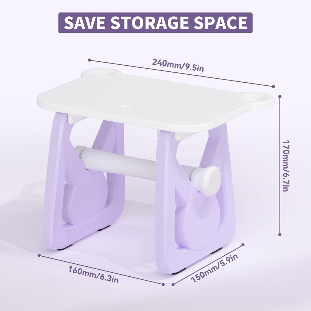 PONNOR Label Holder for Rolls and Fanfold Labels, Thermal Sticker for Desktop Printer, Fragile Stickers for Shipping, Label Stand Accessory Supplies for Home, DIY, Office, Small Business(Purple) - Image 4