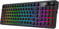Redragon K719 PRO Wireless 95-Key Gasket Gaming Keyboard, TFT Screen & Knob | Easy-Control LED Info Display, 0-Delay Tri-Mode, Cushioned 5-Layer Noise Dampening for Creamy Thocky Sound, Practical 95 keys by REDRAGON