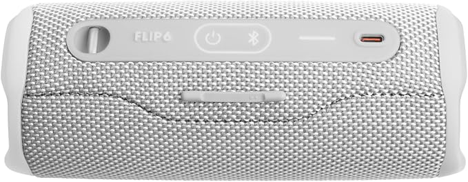 JBL Flip 6 - Portable Waterproof Speaker - White | Louder, more powerful sound, IP67 waterproof and dustproof, 12 Hours of Playtime, Bold design - Image 9