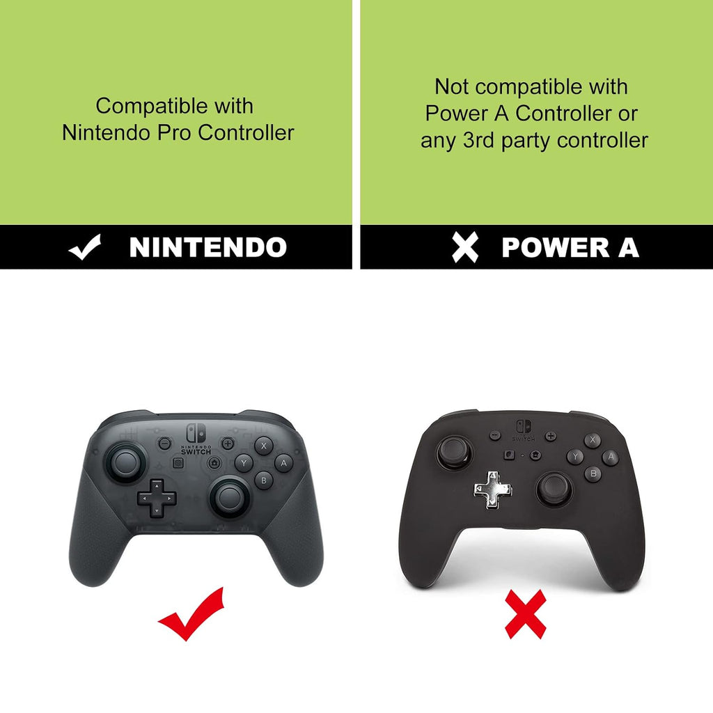 J&TOP Adjustable Mount Clip for Switch Official Pro Controller, The Original Pro Controller Clip Mount Compatible with Nintendo Switch/OLED/Lite,Black - Image 3