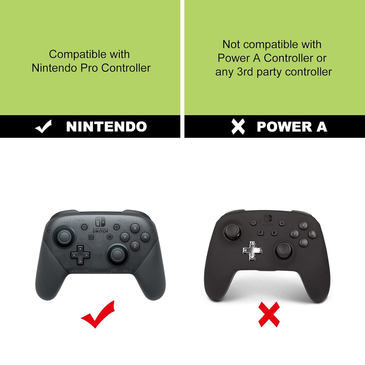 J&TOP Adjustable Mount Clip for Switch Official Pro Controller, The Original Pro Controller Clip Mount Compatible with Nintendo Switch/OLED/Lite,Black - Image 3