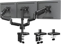MOUNTUP Triple Monitor Mount, Triple Monitor Desk Mount for Max 27 inch Computer Screens, 3 Monitors Stand for Desk, Monitors Arm with Swivel, Tilt, Rotation, Each Arm Holds 4.4-19.8 lbs by MOUNTUP