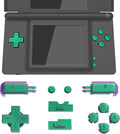 eXtremeRate Chameleon Green Purple Replacement Full Set Buttons for Nintendo DS Lite Handheld Console, Custom D-pad A B X Y Start Select R L Power Volume Keys for Nintendo DS Lite NDSL - No Console by eXtremeRate