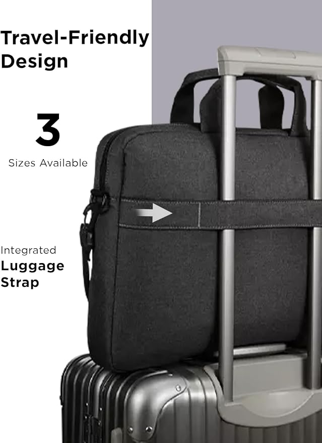Lenovo Laptop Bag T210, Messenger Shoulder Bag for Laptop or Tablet, Sleek, Durable & Water-Repellent Fabric - Image 8