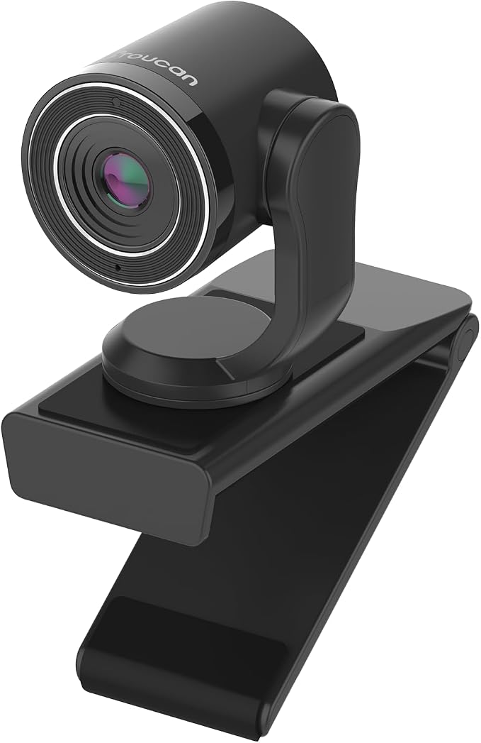 TOUCAN 1080P Webcam with Microphone,FHD Streaming Camera with 1080P/60fps,Privacy Protection Plug Play Ultra Compact Web Cam w/ 89°View for Computer/Meeting/Online Classes/Zoom/YouTube by TOUCAN