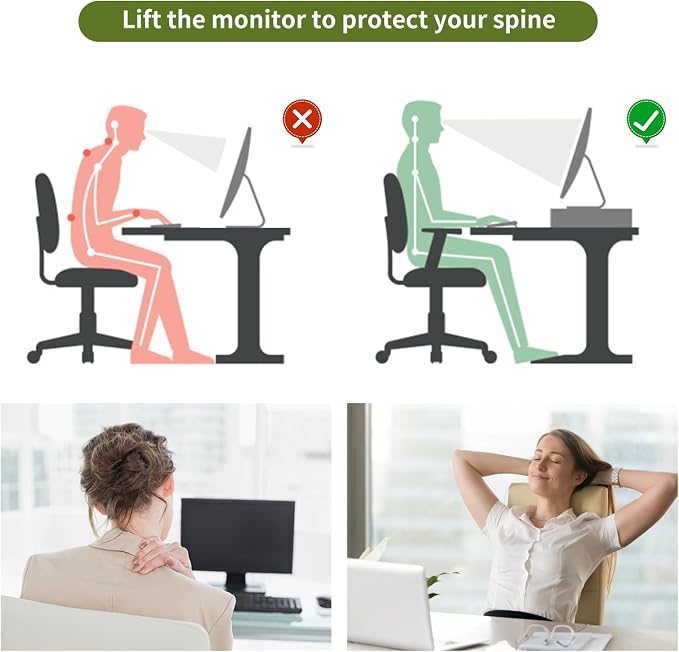 gianotter Desk Organizers and Accessories, Monitor Stand with Drawer and 2 Pen Holder, Purple Desk Accessories, Computer Stand Suitable for Offices and Dormitories (Purple) | Monitor Riser Computer Stand Desk Organizers and Accessories Desktop Organize... - Image 2