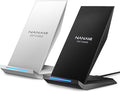 Fast Wireless Charger, [2 Pack] NANAMI Wireless Charging Stand for iPhone 16/16 Plus/16 Pro/16 Pro Max/15/14/13/12, Phone Charger Dock for Samsung Galaxy S26/S26+/S24/S24 Ultra/S23/S22/S21, Pixel 6/5 | Compatible with iPhone 17/17 Pro/16/15/14/13/12,Ph... by NANAMI