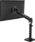 Ergotron – NX Single Monitor Arm, VESA Desk Mount – for Monitors Up to 34 Inches, 0 to 18 lbs – Matte Black by Unknown